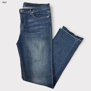 Lucky Brand Brooke Straight Mid-Rise Medium Wash Jeans Stretch Size 14/32